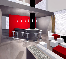 Diseños interiores Bar Cafetería Restaurante local comercial, Licencias apertura actividad