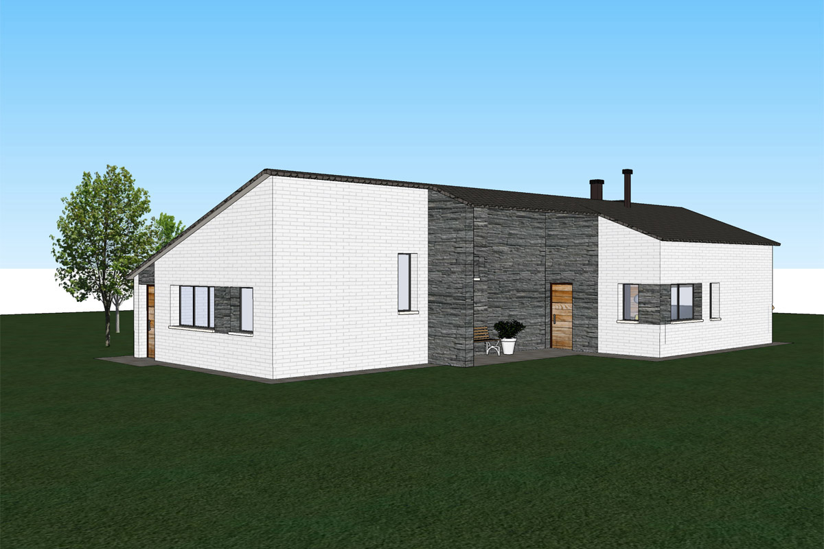Aima Estudio arquitectos proyecto vivienda unifamiliar casa diseño porche