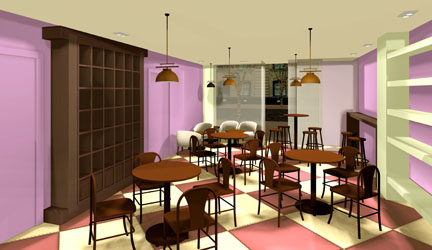Diseño locales comerciales cafeterías franquicias Saboréate y Café Aima Estudio Madrid