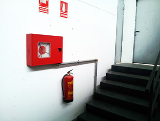 Trabajos ingeniería sistemas incendios licencia Madrid apertura nave Valdemoro