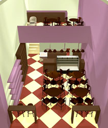 Diseño locales comerciales cafeterías franquicias Saboréate y Café Aima Estudio