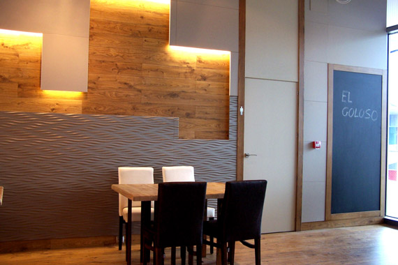 Diseño locales comerciales restaurantes decoración El Goloso Aima Estudio