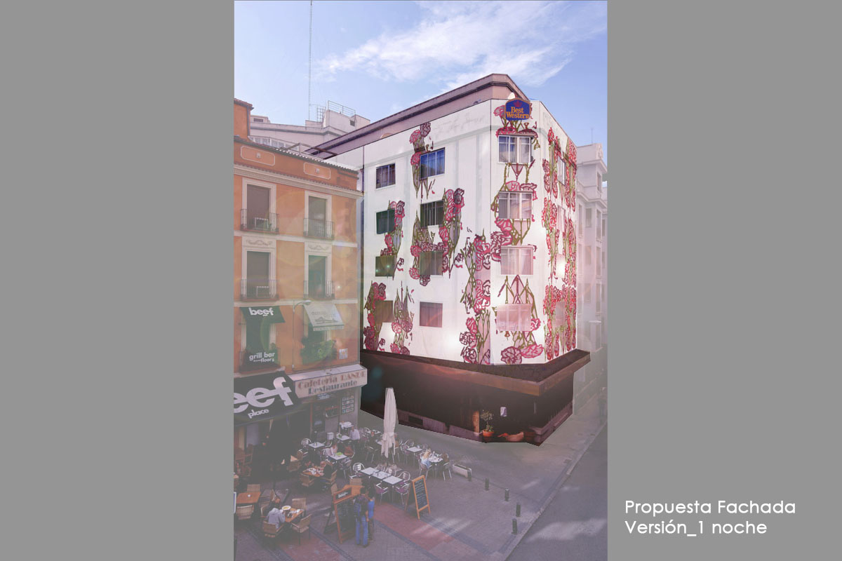 Hotel Mayorazgo Estudio Aima arquitectos ingenieros fachada proyecto vidrio