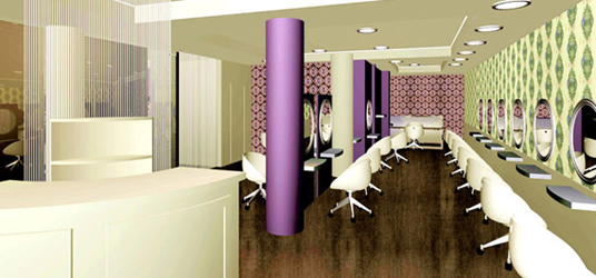 Diseño locales comerciales peluquerías alcorcon Aima Estudio